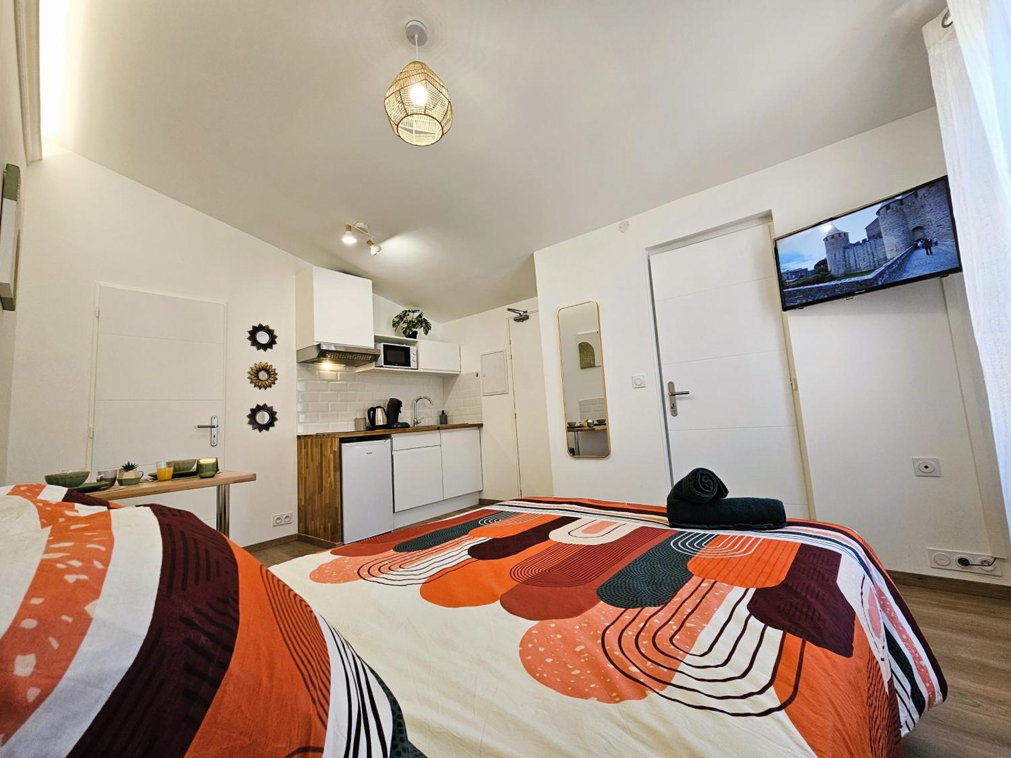 Tout Confort ! Ville, Climatisation, Parking, Wifi, Calme, Tv Carcassonne Dış mekan fotoğraf
